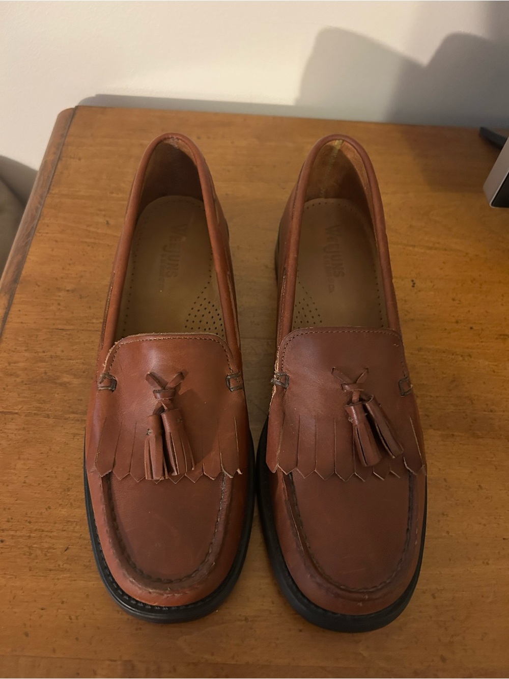Women’s G.H. Bass and Co Brown Leather Tassel Loafers - Picture 2 of 5